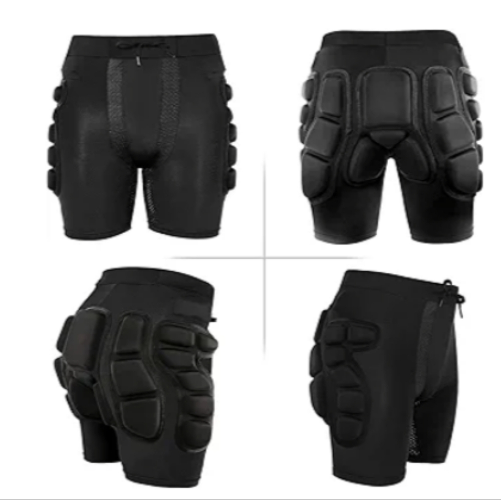 Protective Padded Compression Shorts Size medium Black Impact Protection